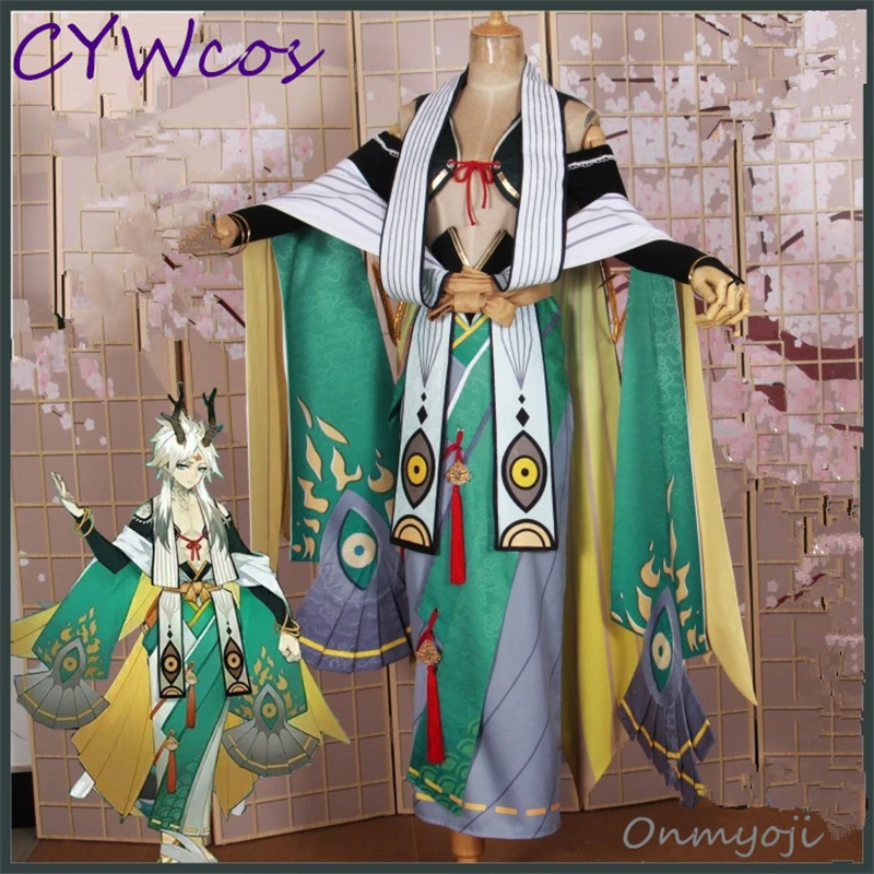 

Onmyoji Game Cosplay SSR Yi Mulian Cosplay Costume Women Dress Uniforms Suits Halloween Costumes Kimono Top+Dress