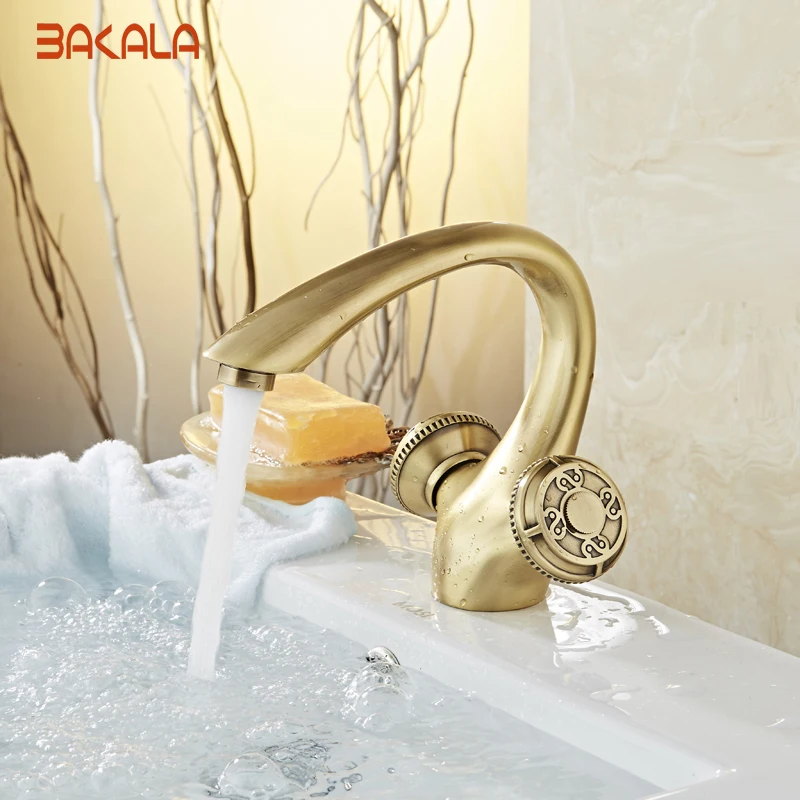 2017 Bakala New Banheiro Single Lever Hole Retro Faucet For Single Lever Hole Retro Faucet