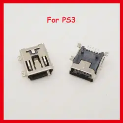 25 шт. мини 5 P зарядка через USB Зарядное устройство Порты и разъёмы 5 P USB разъем запчасть для PS3 Беспроводной регулятор Joypad