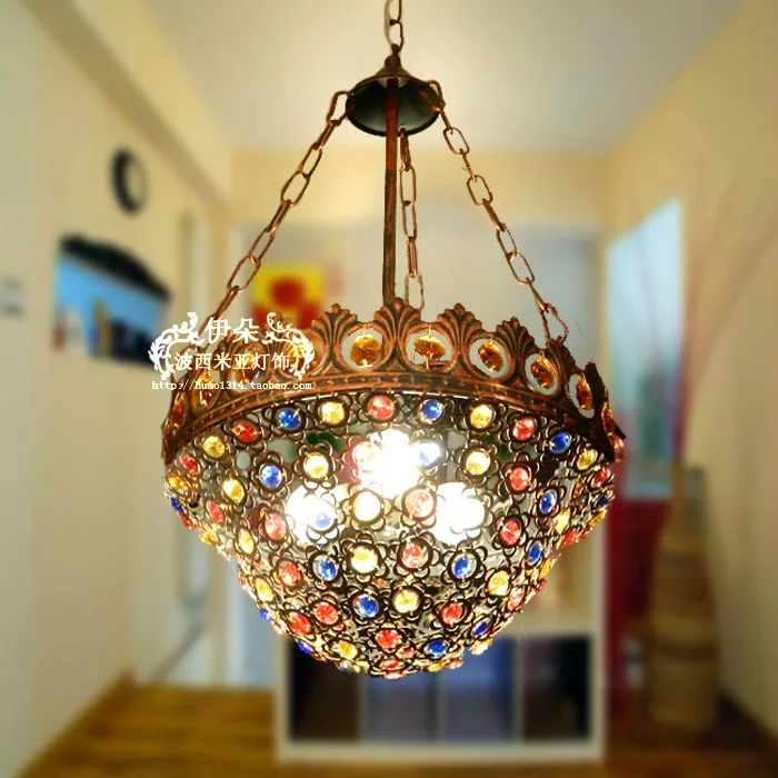 FREE SHIPPING EMS Bohemia pendant light bedroom lamp study light CRYSTAL LAMP pendant lamp