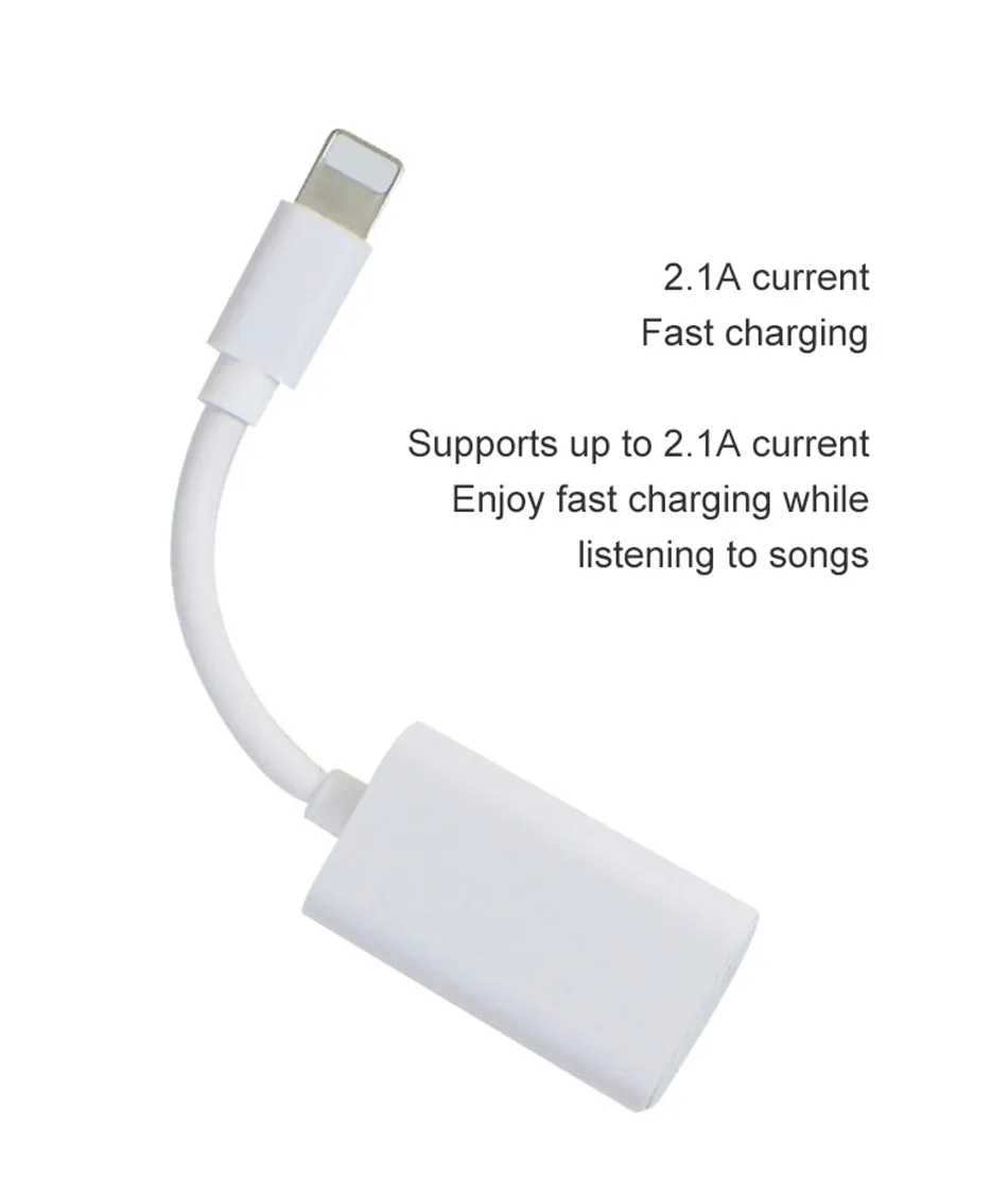 ACCEZZ 2 в 1 двойное зарядное Освещение адаптер для Apple Iphone аудио для iPhone X 7 8 плюс сплиттер наушников Aux кабель конвертер