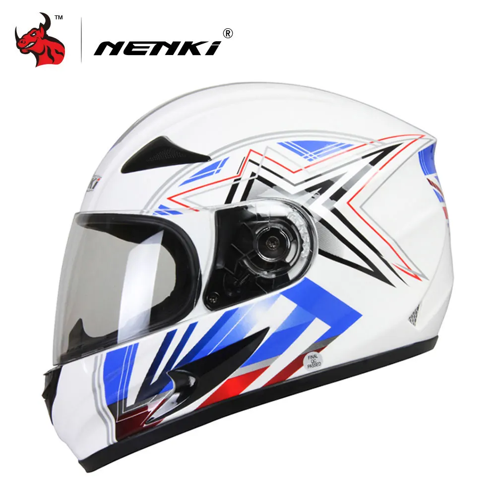 

NENKI Motorcycle Helmet Frosted Men Full Face Motocross Helmet Strong Resistance To Impact Of Off-road Moto Helmets Casque Moto