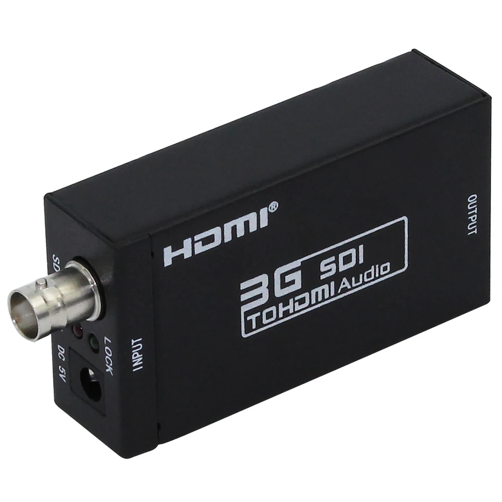 Розничная мини HD 3g SDI в HDMI конвертер адаптер Поддержка HD-SDI/3G-SDI сигналы, показывающие на HDMI дисплей