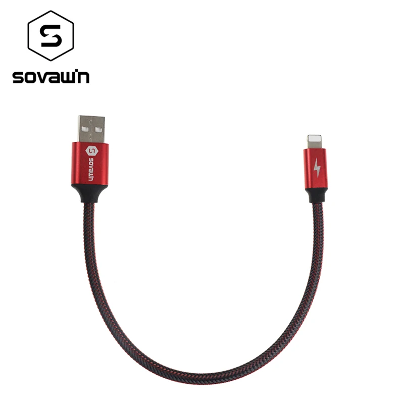 

Sovawin 8Pin USB Fast Charging 3A 120 Copper Wire Short Data transmission Charge Cable for Lightning for IPhone