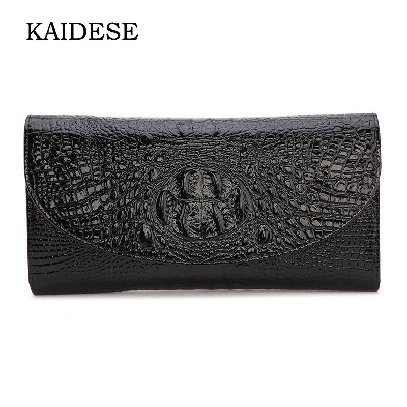 

KAIDESE 2017 new fashion handbag real leather alligator with a bag link with a single shoulder slanting bag