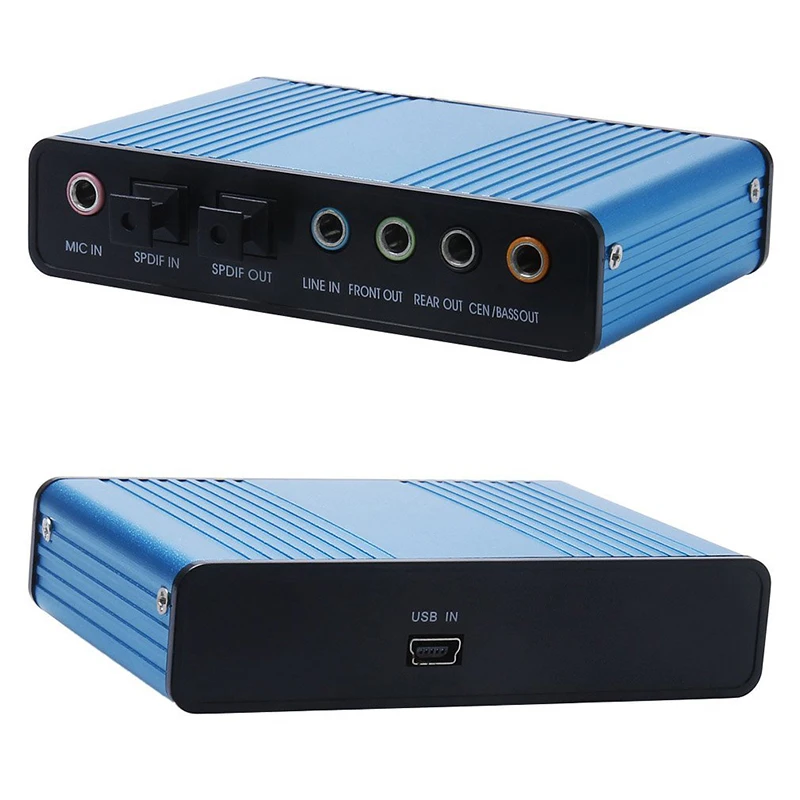 Svane Gør livet Mistillid USB 2.0 Channel 5.1 Optical S/PDIF Toslink Audio Sound Card,External Audio  Adapter Converter - HTPC PC Laptop Sound Recording