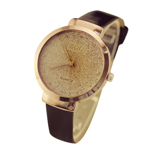 Gold Bracelet watches Women Luxury Brand Sands Starry Leather Strap Quartz watch Gold Bracelet watches Women Luxury Brand Sands Starry Leather Strap Quartz watch