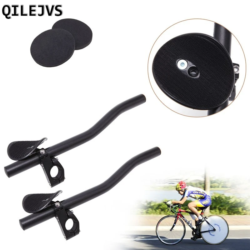 

QILEJVS NEW Bicycle Parts 1 Set Bicycle Rest TT handlebar For Road Bikes Aero Position Clip On Triathlon Bars dropshipping