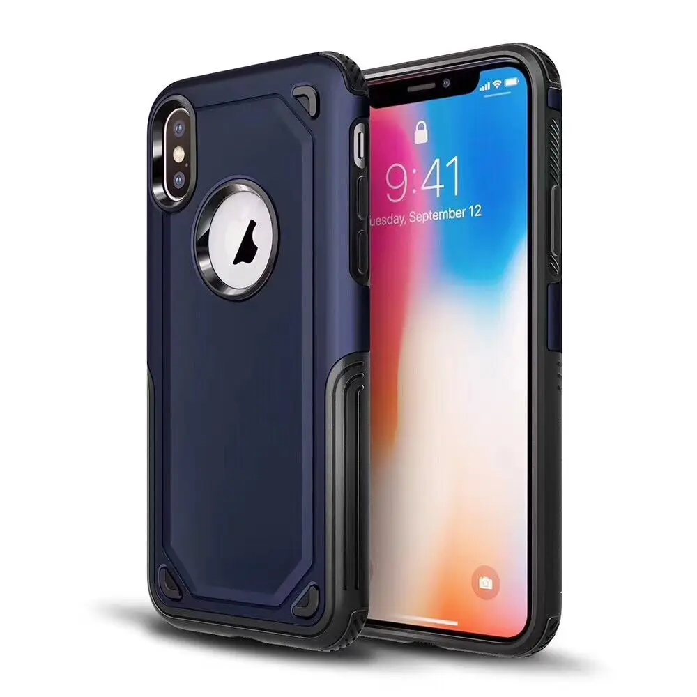 Rugged Layer Armor Case for iPhone X XS Max XR Case Heavy