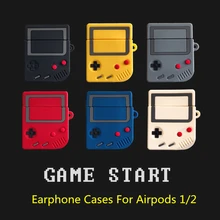 Fundas clásicas para auriculares de consola de juegos para Apple Airpods Air Pods 2 auriculares inalámbricos Bluetooth para Game Boy