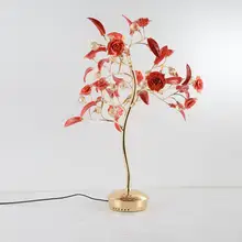 Отель в стиле АР-деко светодио дный Дерево Настольные лампы свадебные светодио дный настольные лампы стеллаж для гостиной home art светодио дный рисунком елки G9 светодио дный Luminaria