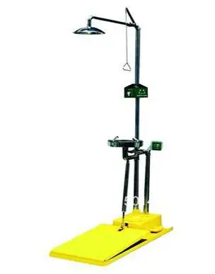 

304 Stainless Steel Antifreeze Compound Vertical Eyewash (red and yellow big pedal)