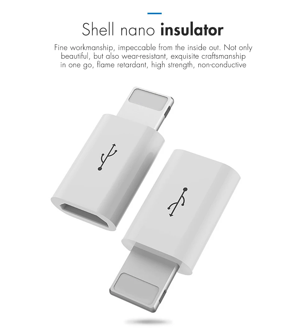 !ACCEZZ Micro USB Cable To Lighting Adapter OTG Converter For iphone 5 6 7 X 8 5c Plus XS MAX XR Charging Transmission Connector (14)