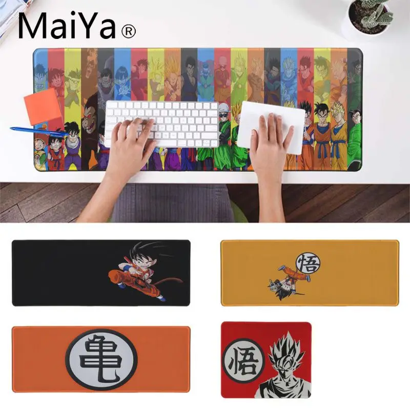 

Maiya Dragon Ball Dbz Goku Logo Laptop Gaming Mousepad Locking Edge Gamer mouse pad Anime Mousepad mat Speed Tablet Mouse Pad