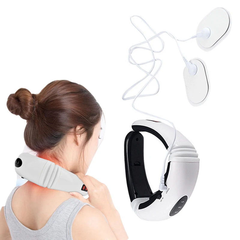 Electric Pulse Neck Massager Cervical Vertebra Impulse Massage Physiotherapeutic Acupuncture
