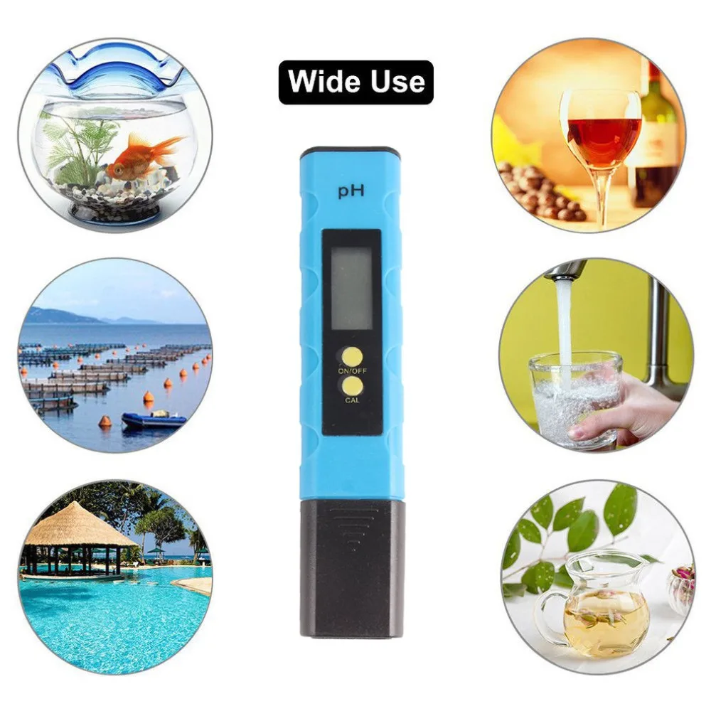 Ph-112 Automatic Correction Digital LCD pH Meter Tester Pen Auto Temp Compensation Aquarium Water Quality No Backlight | Инструменты