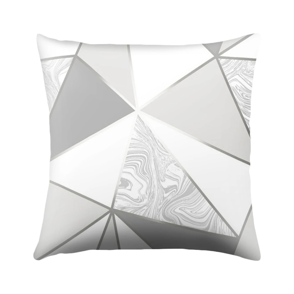 DIDIHOU 45*45 см серый полосатый геометрический чехол для подушки персиковая кожа наволочка Cojines Decorativos Para диван домашняя спальня, диван, декор - Цвет: 4