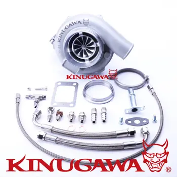 

Kinugawa Ball Bearing Turbocharger 4" Anti-Surge GTX3071R AR.73 T3 V-Band for TOYOTA 1JZ-GTE 2JZ-GTE Top Mount