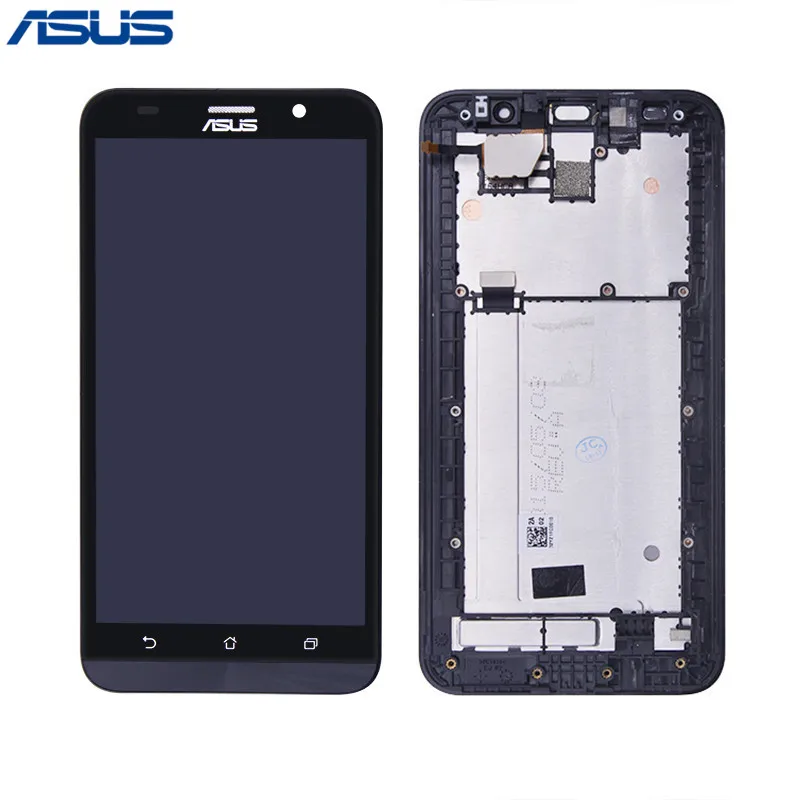 Kopen Asus ZE551ML Originele Screen Black Lcd scherm Touch screen digitizer Vergadering met Frame Voor ASUS Zenfone 2 ZE551ML Lcd scherm
