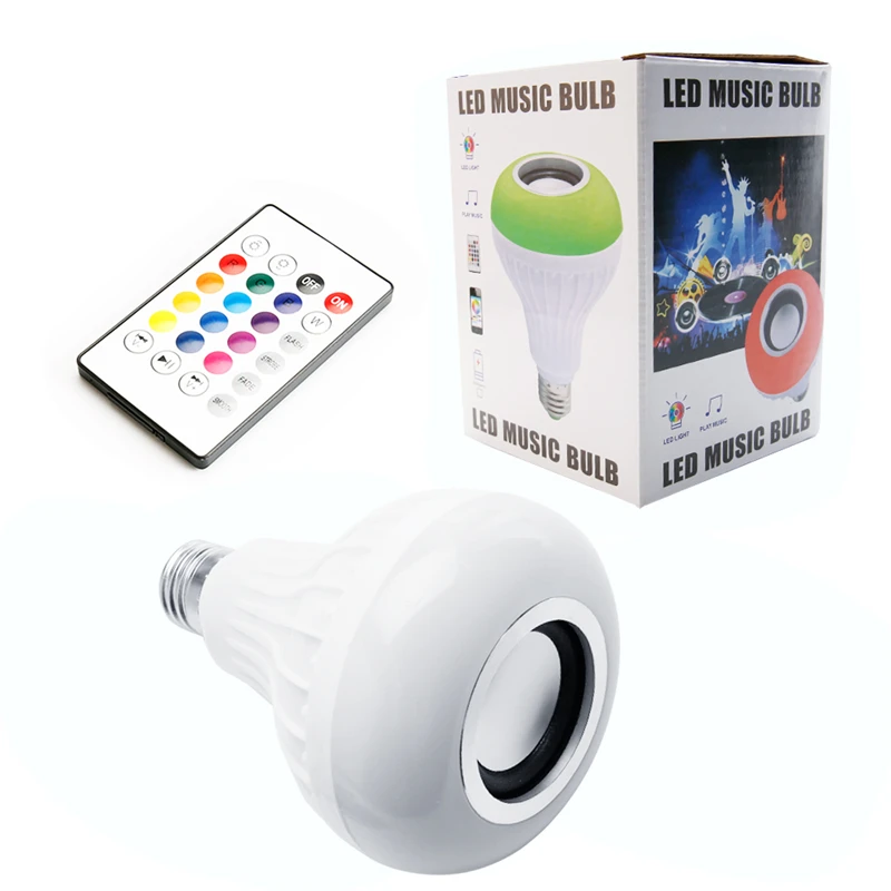 E27 Smart RGB RGBW Беспроводной Bluetooth Динамик лампы 220 V 12 W Светодиодный свет музыкальный