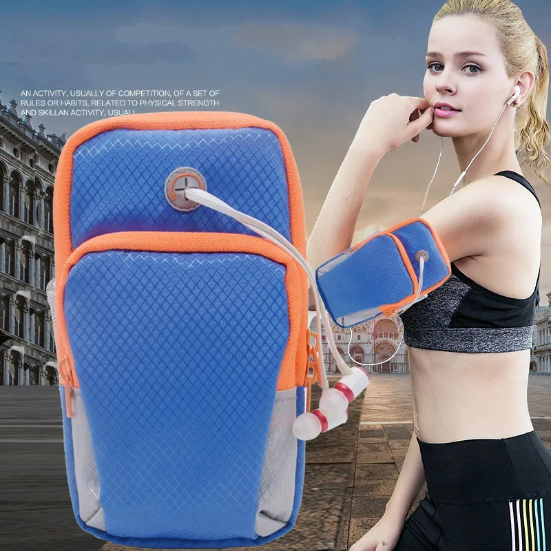 

Men and Women Sports Arm Sets Running Mobile Phone Arm Bag Waterproof Mobile Phone Arm with Fitness Wrist Bag