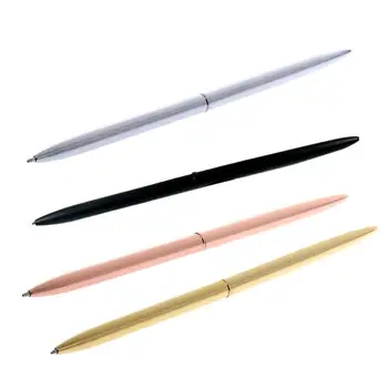 

0.7mm Black Ballpioint Pen Metal Luxury Gold Sivler Ballpoint Oil Pens For Writing School Office Business Supplies Stationery