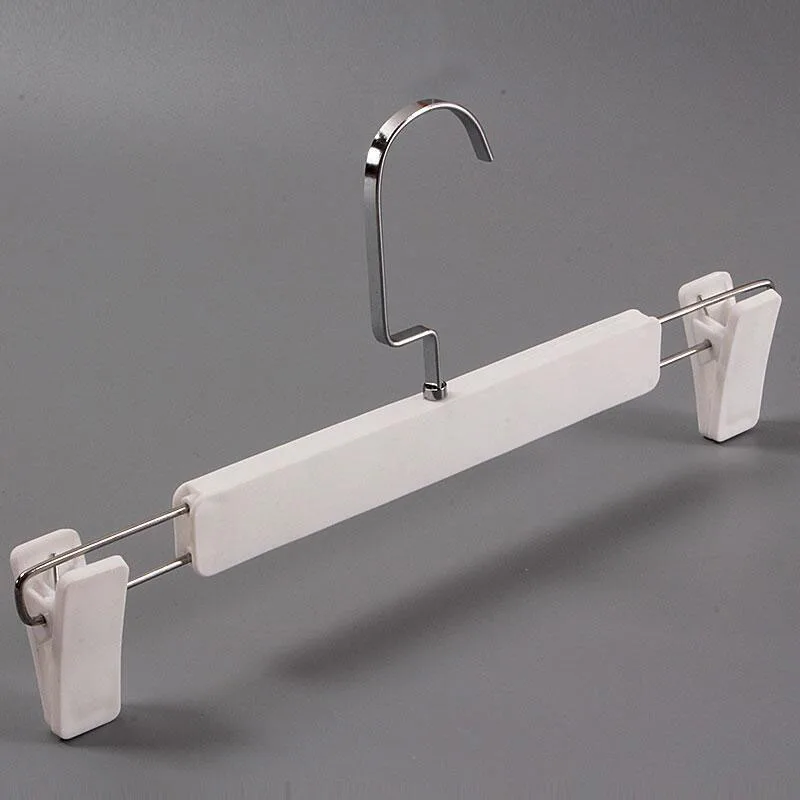 10 Pcs/Lot Adjustable White Plastic Pants Skirt Bottom Hanger Rack with
