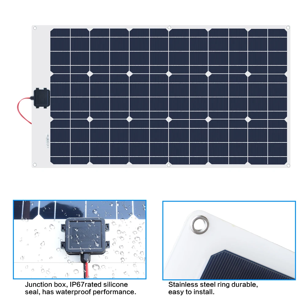 70W 18V Flexible solar panel 8