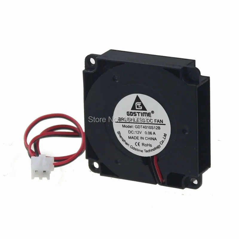 

1 Pieces Gdstime PC Computer Cooling Cooler DC Blower Fan 2 Pin 12V 4010S 40x40x10mm