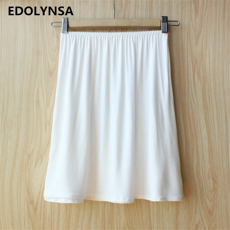 2017 Brand Fashion Women Sexy Solid Modal Half Slips Plus Size Elastic