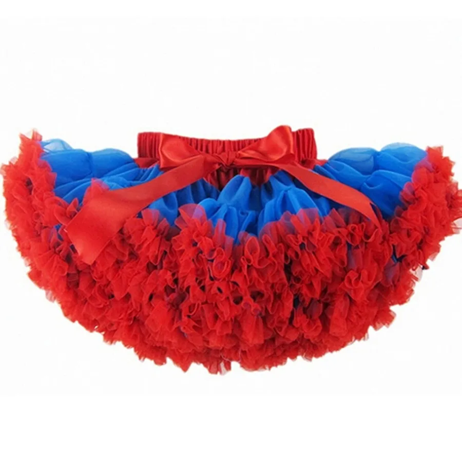 

Girl tutu skirt children tutu pettiskirt rainbow tutu mother and daughter clothes royal blue and red tutu
