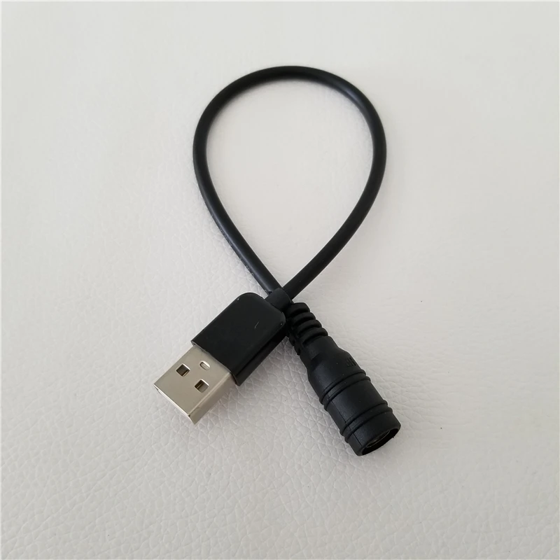 

USB Type A Male to 5.5 x 2.1mm DC Female Converter Adapter Power Charge Cable Cord Black 30cm