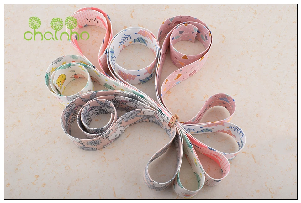Chainho, высокое качество, 5 ярдов/шт, розовый хлопок лента Набор для DIY ручной работы подарок ремесло упаковка аксессуары для волос Свадебные материалы