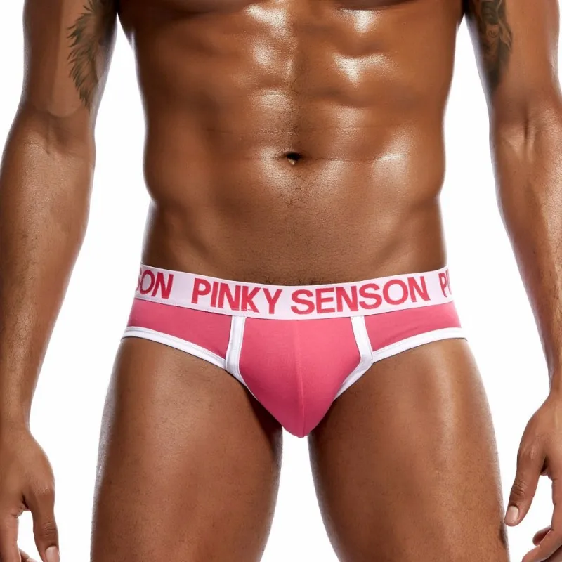 

Sexy Gay Underwear Cotton Briefs Shorts Men Panties Breathable U Convex Pouch Underpants Cueca ropa interior hombre S-XXL
