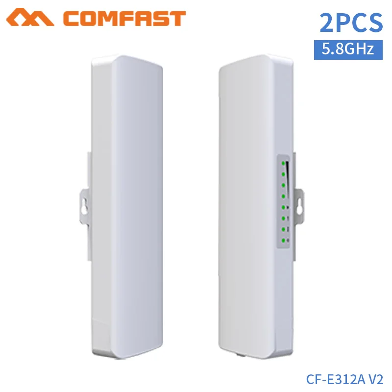 

2pcs Long-Range Point-to-Point Wireless Access(A+B) Wireless Outdoor CPE Bridge 300Mbps 5.8G 2*14dBi Directional Antenna Wifi