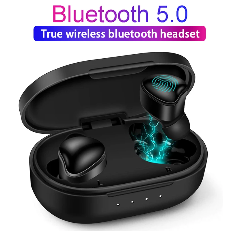

DM-H100 Bluetooth Wireless Earphones With Microphone True TWS Headset Sweat-Proof Wireless Sport Earbuds With Charging Box