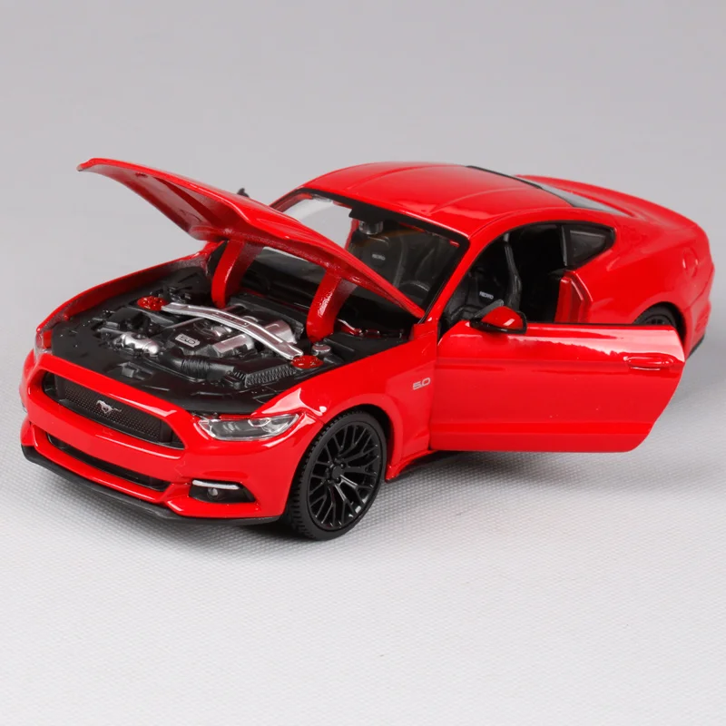 Maisto 1:24 2015 mustang GT красный синий серый автомобиль литье под давлением для ford Модель