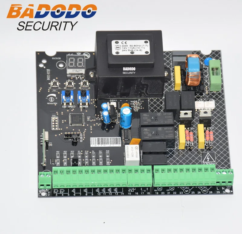 

Universal 230VAC Power input Swing Gate opener board card chip circuit board controller Control Panel remote control optional
