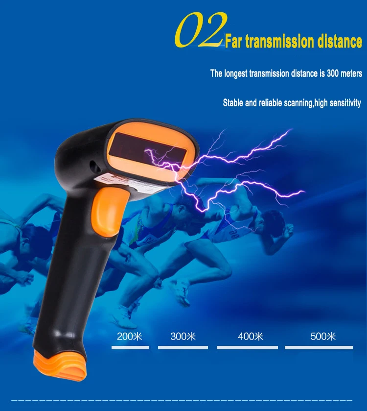 Leitor de Código de Barras Scanner de Código de Barras sem Fio Scanner a Laser com Receptor Usb para Windows Alta Qualidade Barcode - Mac Nt-s2 1d 2.4g 11 High Quality barcode scanner