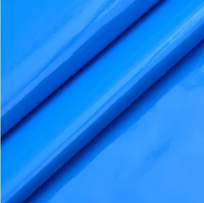Искусственная блестки ПВХ зеркальные кожаные ткани синтетическая кожа для мешок декоративный искусственная кожа для шитья Материал 100 см* 140 см - Цвет: bule 1