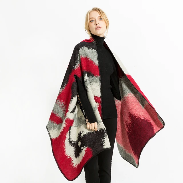 Womens Luxury Soft Fashion Wool Cashmere Wrap - Image 6