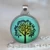 Tree Of Life Glass Cabochon Statement Pendant Necklace 30