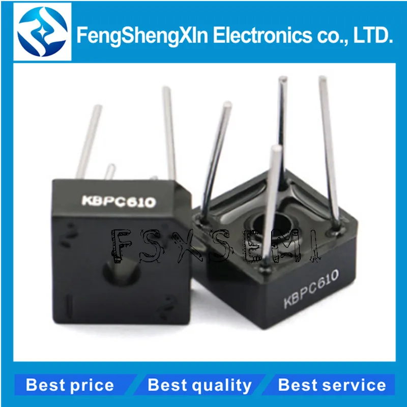 

10pcs/lot KBPC610 6A1000V BRIDGE RECTIFIERS DIP-4