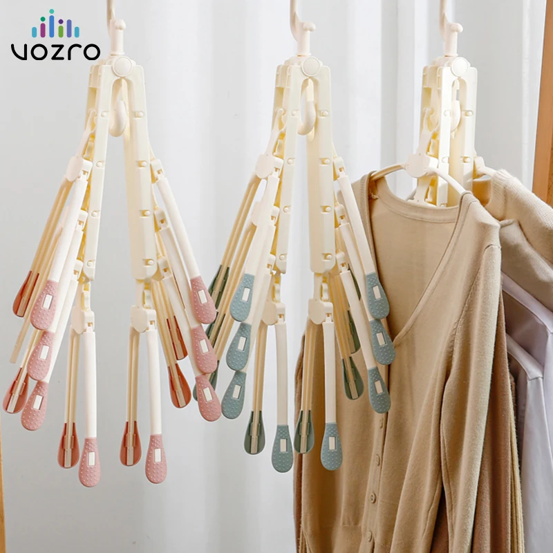8 Fish Bonesvozro Foldable Clothes Dryer Drying Clothing Rack Hangers For Tumble Kids Outdoor Hanging Laundry Stand Telescopic huismerk kopen in de aanbieding