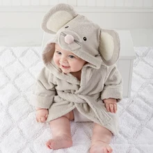 Enfants vêtements garçons filles de Robes nouveau hiver printemps automne de bande dessinée bébé peignoir De Nuit et Robe d’hiver Rose lapin ours