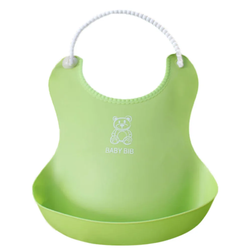 

Genuine MUQGEW Silicone Bib Baby Detachable Kids Boys Girls Waterproof Feeding Apron Saliva Towel Bib Smock Bebe Garcon #ND