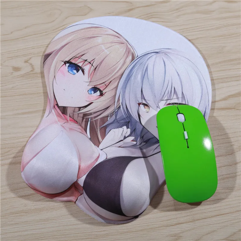 FFFAS-Fate-3D-Breast-Hip-Mouse-Pad-Mat-Black-White-Joan-of-Arc-Wrist-Rest-Mousepad (2)