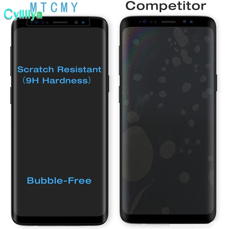 Закаленное стекло для Samsung Galaxy S8 S9 plus not8 3D 9H защита экрана защитная пленка Plus