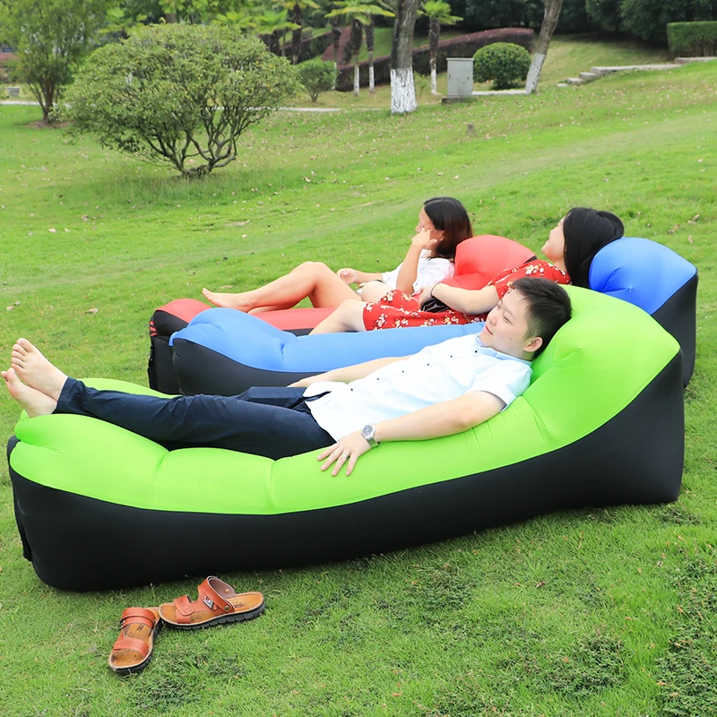  2019 New lazy sofa sleeping bags fast folding Inflatable air sofa lazy bag Beach laybag Air Bed inf