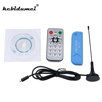 

kebidumei Digital USB 2.0 TV Stick for SDR Tuner Receiver with Antenna Remote Controller Mini Video Equipment TV Dongle DVB-T